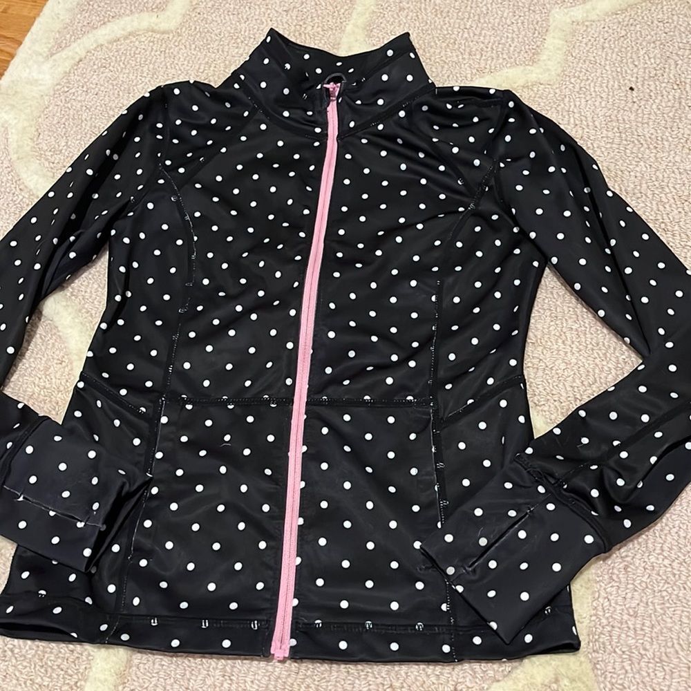Zella polka dot track jacket